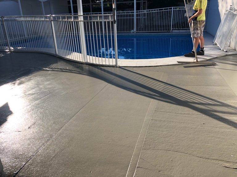 Concrete Pool Surrounds and Entertaining Brisbane Achilles Concreting